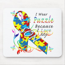 I Wear A Puzzle Because I Love My Son Mousepad