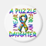 I Wear A Puzzle for my Daughter Refrigerator Magnet