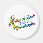 I Wear A Puzzle for my Granddaughter Magnet