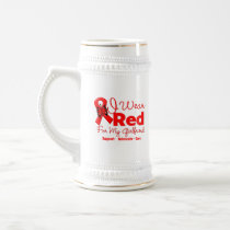 I Wear a Red Ribbon For My Girlfriend Coffee Mugs