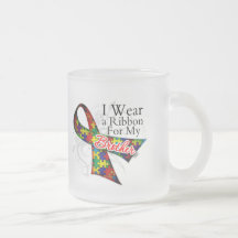 I Wear a Ribbon For My Brother - Autism Awareness Coffee Mug