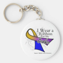 I Wear a Ribbon For My Brother - Bladder Cancer Key Chains