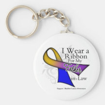 I Wear a Ribbon For My Father-in-Law - Bladder Can Keychain