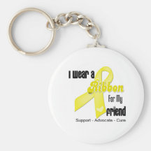 I Wear a Ribbon For My Friend - Sarcoma Key Chain