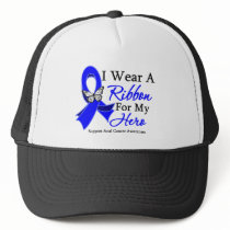 I Wear A Ribbon For My HERO Anal Cancer Hats
