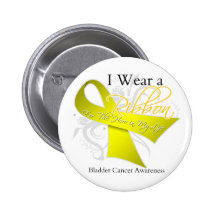 I Wear a Ribbon For My Hero - Bladder Cancer Pins