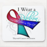 I Wear a Ribbon For My Hero - Thyroid Cancer Mousepads