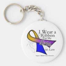 I Wear a Ribbon For My Sister-in-Law - Bladder Can Keychain