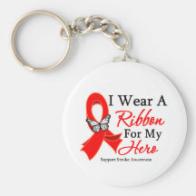 I Wear a Ribbon HERO Stroke Key Chains
