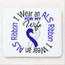 I Wear an ALS Ribbon For My Wife Mouse Pads