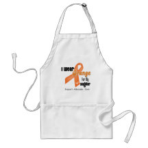 I Wear an Orange Ribbon For My Daughter Apron