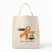 I Wear an Orange Ribbon For My Daughter Canvas Bag