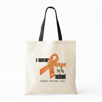 I Wear an Orange Ribbon For My Husband Bag