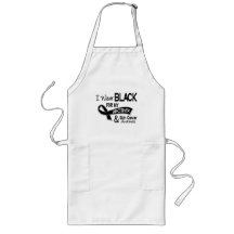 I Wear Black For My Brother 42 Skin Cancer Aprons