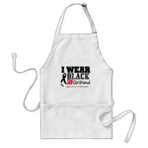 I Wear Black For My Girlfriend Aprons