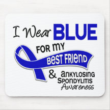 I Wear Blue Best Friend 42 Ankylosing Spondylitis Mousepads