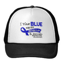 I Wear Blue Brother-In-Law 42 Ankylosing Spondylit Trucker Hats