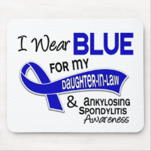 I Wear Blue Daughter-In-Law 42 Ankylosing Spondyli Mouse Pads