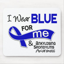 I Wear Blue For Me 42 Ankylosing Spondylitis AS Mouse Mat