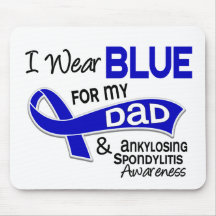 I Wear Blue For My Dad 42 Ankylosing Spondylitis Mouse Mat