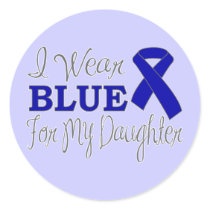 I Wear Blue For My Daughter (Blue Ribbon)