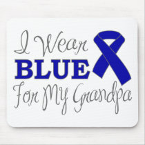 I Wear Blue For My Grandpa (Blue Awareness Ribbon)