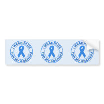 I Wear Blue For My Grandpa Bumper Sticker