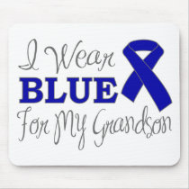 I Wear Blue For My Grandson (Blue Ribbon)