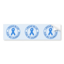 I Wear Blue For My Husband Bumper Sticker