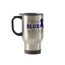 I Wear Blue For My Nephew (Blue Awareness Ribbon) Mugs