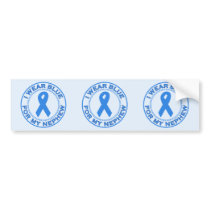 I Wear Blue For My Nephew Bumper Stickers