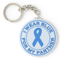 I Wear Blue For My Partner Key Chains