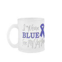 I Wear Blue For My Step-Mum (Blue Ribbon) Mug