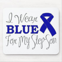 I Wear Blue For My Step-Son (Blue Ribbon)
