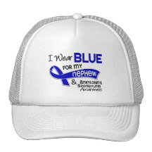 I Wear Blue Nephew 42 Ankylosing Spondylitis Mesh Hats