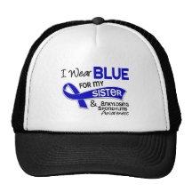 I Wear Blue Sister 42 Ankylosing Spondylitis Trucker Hat