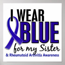 I Wear Blue Sister Rheumatoid Arthritis RA