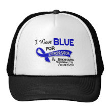 I Wear Blue Someone Special 42 Ankylosing Spondyli Mesh Hats