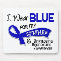 I Wear Blue Son-In-Law 42 Ankylosing Spondylitis Mouse Mat