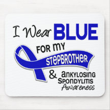 I Wear Blue Stepbrother 42 Ankylosing Spondylitis Mousemat