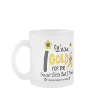 I Wear Gold For Bravest Girl 12 FLOWER VERSION Mug