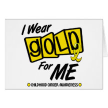 I Wear Gold For ME 8 Card