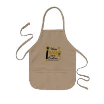 I Wear Gold For My Brother 12 STAR VERSION Aprons