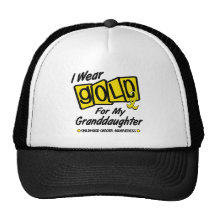 I Wear Gold For My GRANDDAUGHTER 8 Mesh Hat