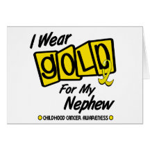 I Wear Gold For My NEPHEW 8 Cards