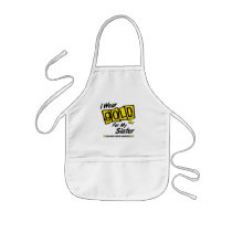 I Wear Gold For My SISTER 8 Aprons