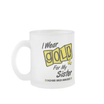 I Wear Gold For My SISTER 8 Mugs