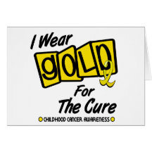 I Wear Gold For The CURE 8 Card