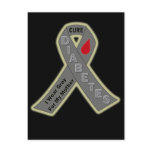I WEAR GRAY FOR MY MOTHER RIBBON postcards