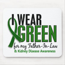 I Wear Green For Father-In-Law 10 Kidney Disease Mouse Mats